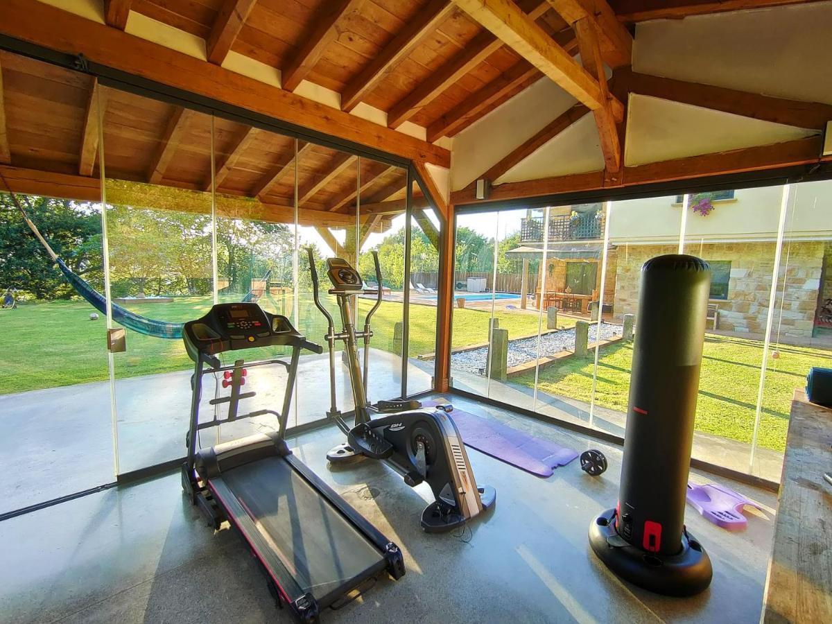 Chalet Con Piscina Climatizada En La Naturaleza Areatza Εξωτερικό φωτογραφία